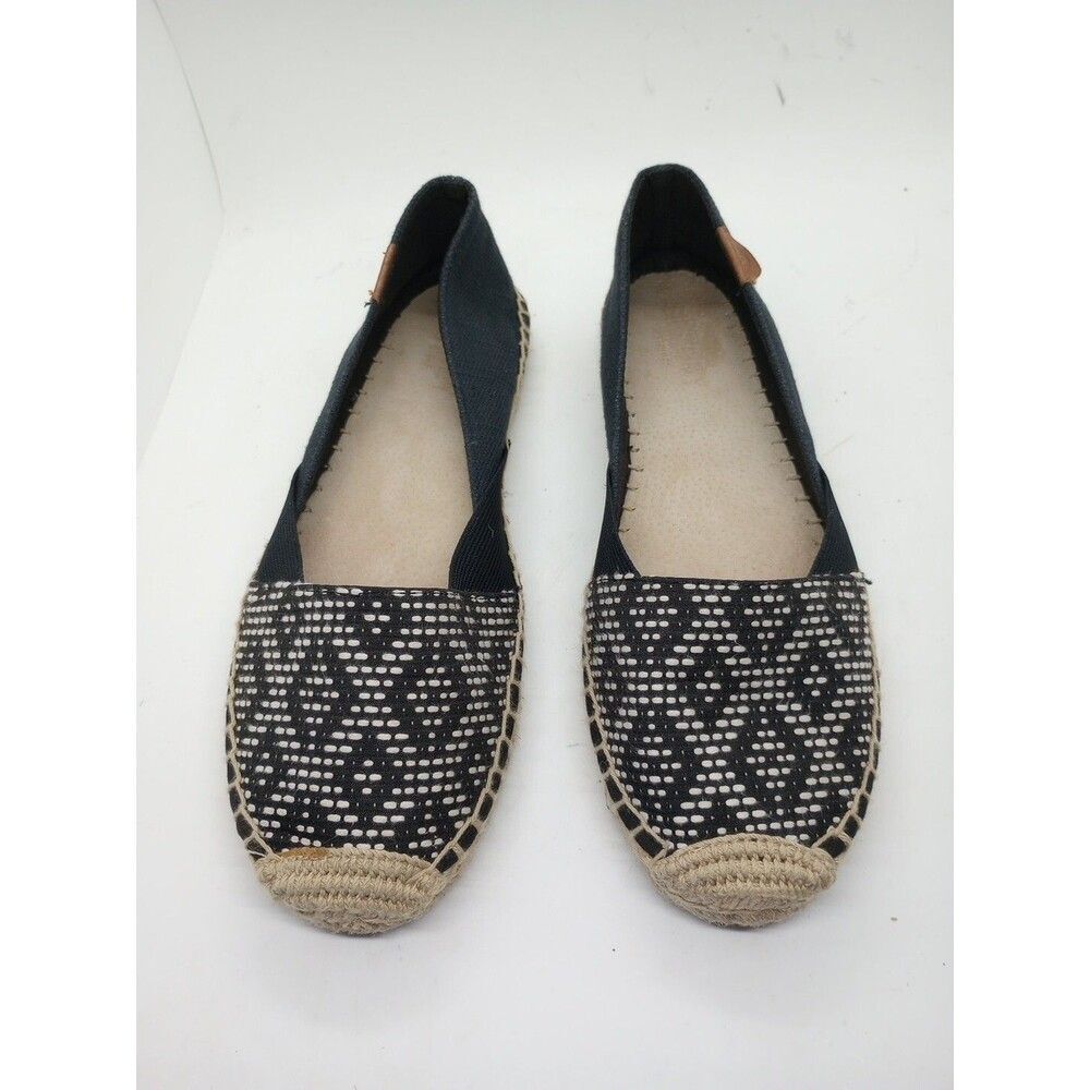 SPERRY TOP-SIDER Katama Geometric Tribal Black White Print Espadrille 8.5 M